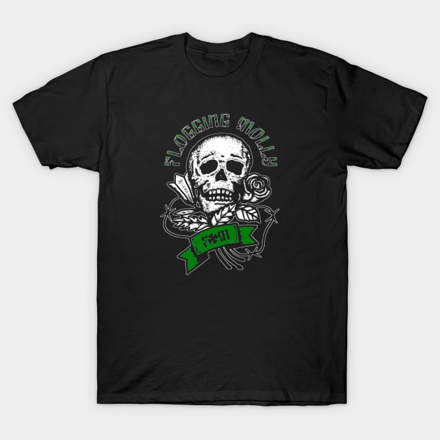 Flogging Skull T-Shirt by Luke Jay Art